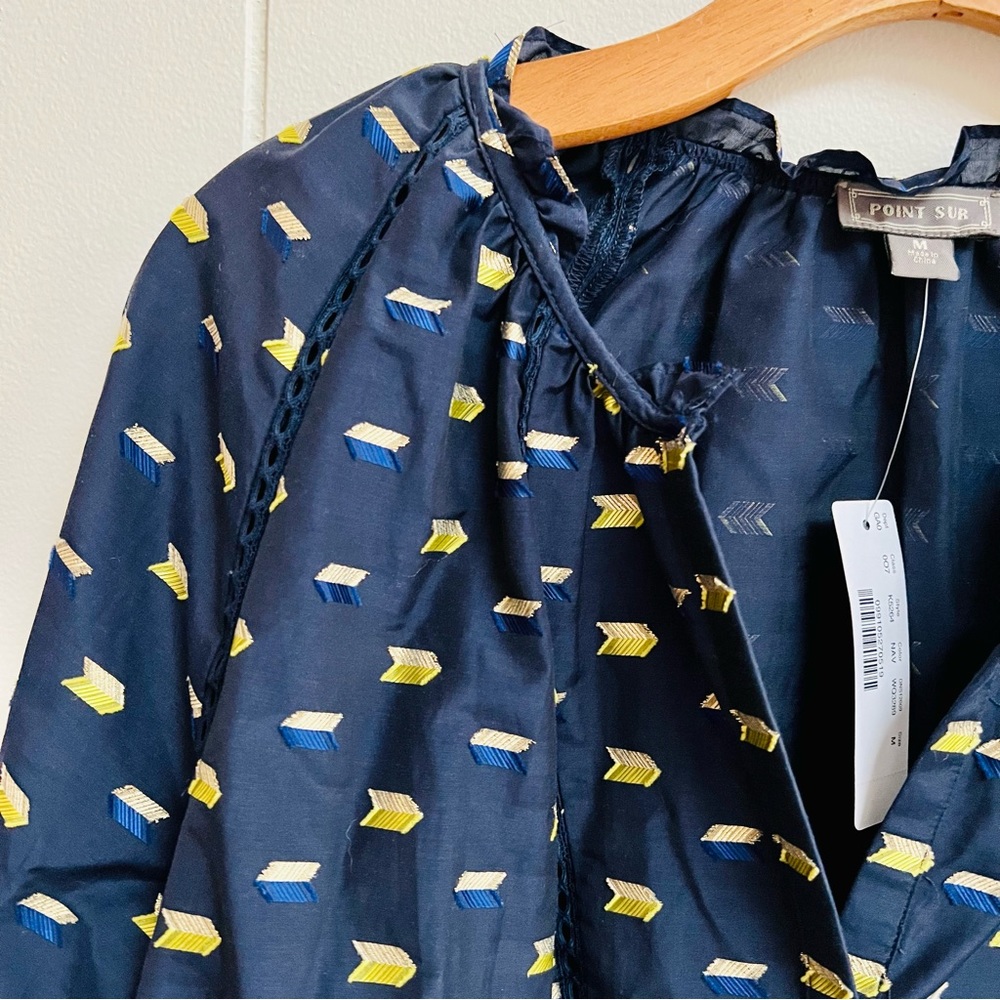 J.Crew Point Sur Blouse - Picture 2 of 6